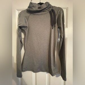Nike Pro Hyperwarm Dri-fit Funnel Neck Training Pullover Gray - women’s small